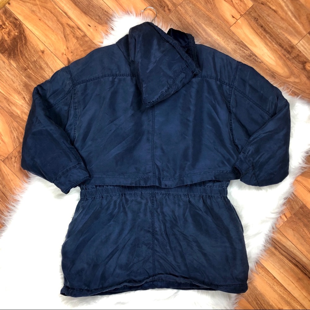 90’s Vintage BB Dakota Moda 100% Silk Bomber Parka - Picture 4 of 8